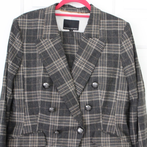 Banana Republic Jackets & Blazers - NWT Brown and Grey Equestrian Suit Coat 16 Tall